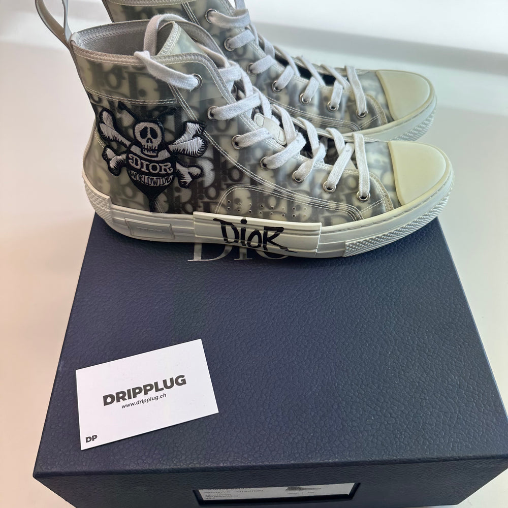 Dior And Shawn B23 High Top Bee Embroidery