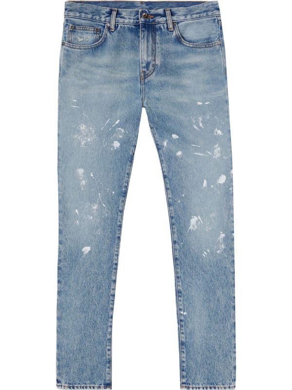 Jeans skinny di Off-White in versione distressed