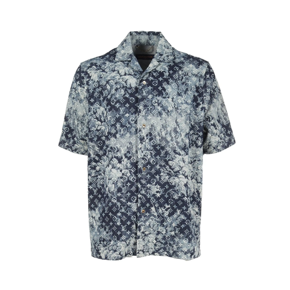 Louis Vuitton Hawaiian Tapestry Monogram Shirt Bue