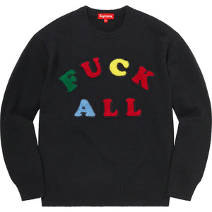 Supreme Fuck All Sweater SS21