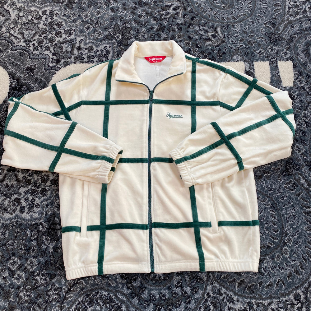 Supreme Grid Taping Velour Jacket SS20