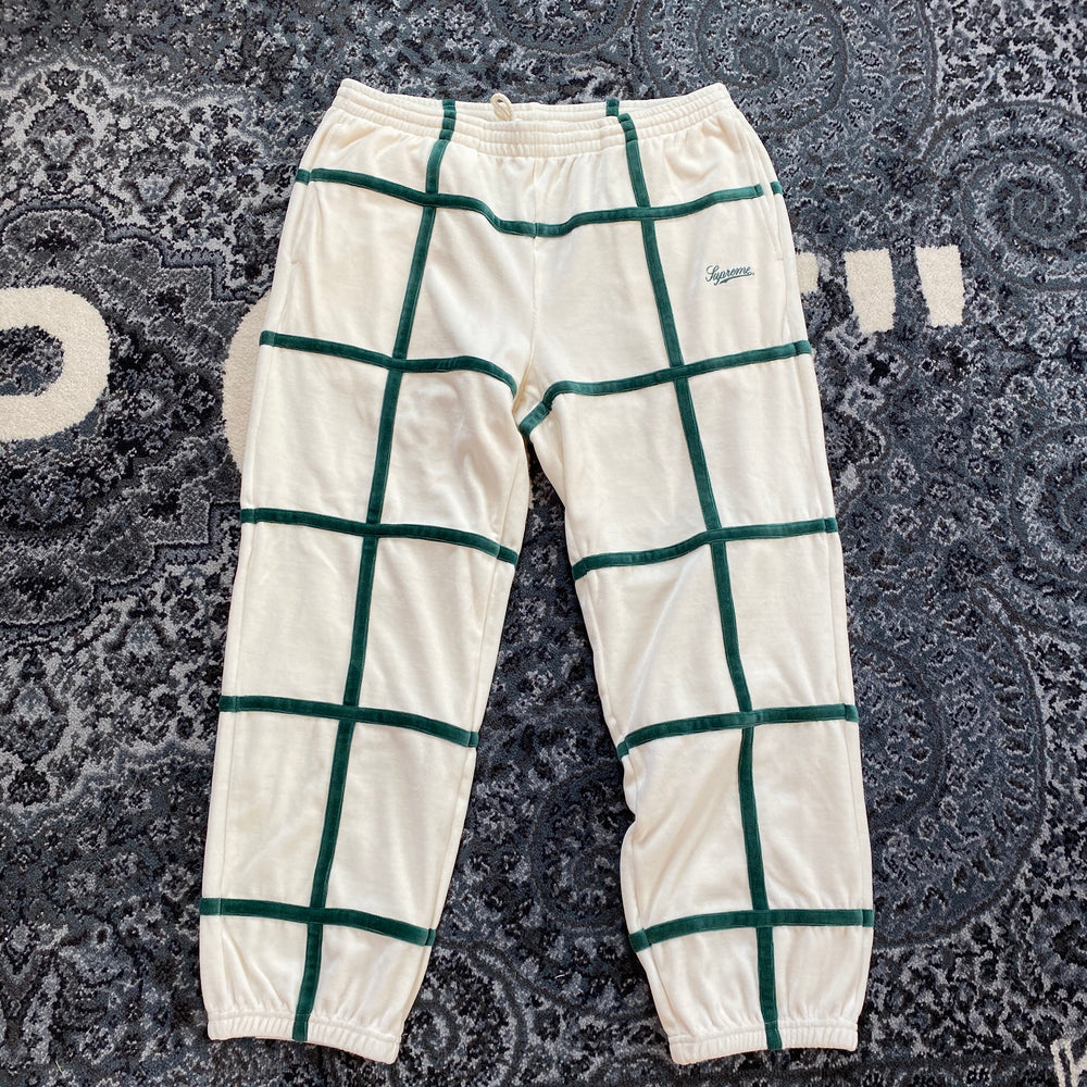 Supreme Grid Taping Velour Pant SS20