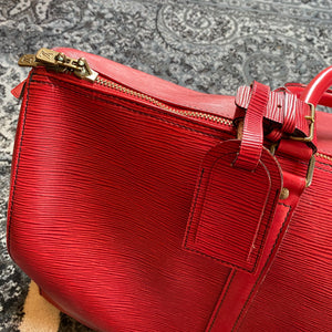 Louis Vuitton Keepall 50cm in red epi leather