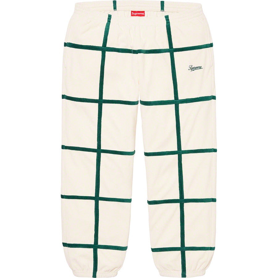 Pantalon Supreme Grid Taping Velour SS20