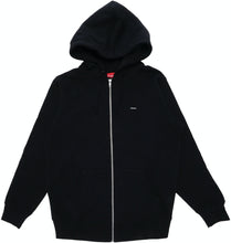 Load image into Gallery viewer, Supreme Small Box Logo Zip Up Hooded Sweatshirt Black SS21
