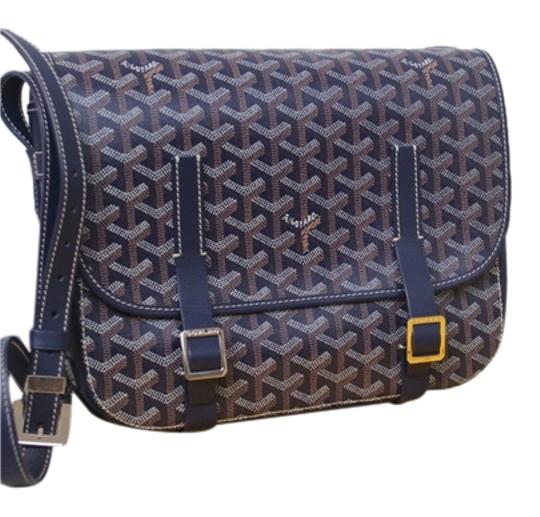 Sac Goyard Belvedere bleu marine