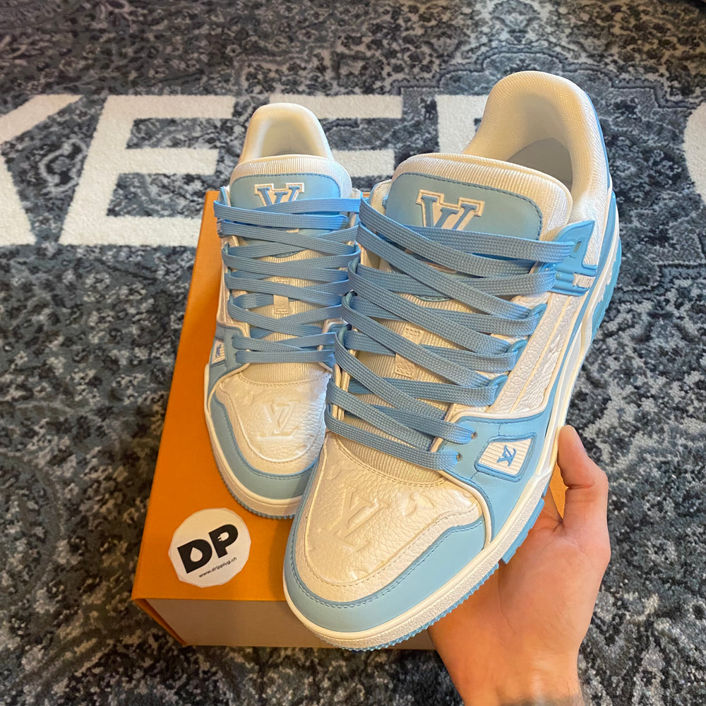 Louis Vuitton Trainer White Sky Blue