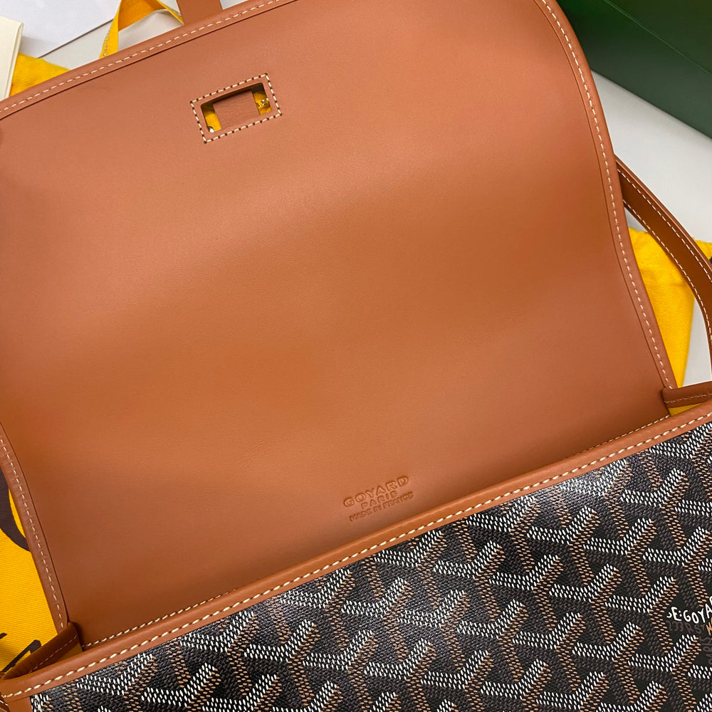 Goyard Belvedere Messenger Bag MM Brown