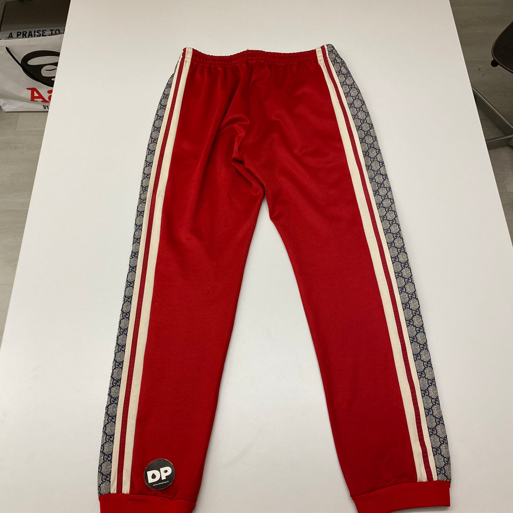 Pantaloni da corsa Gucci in jersey tecnico rosso