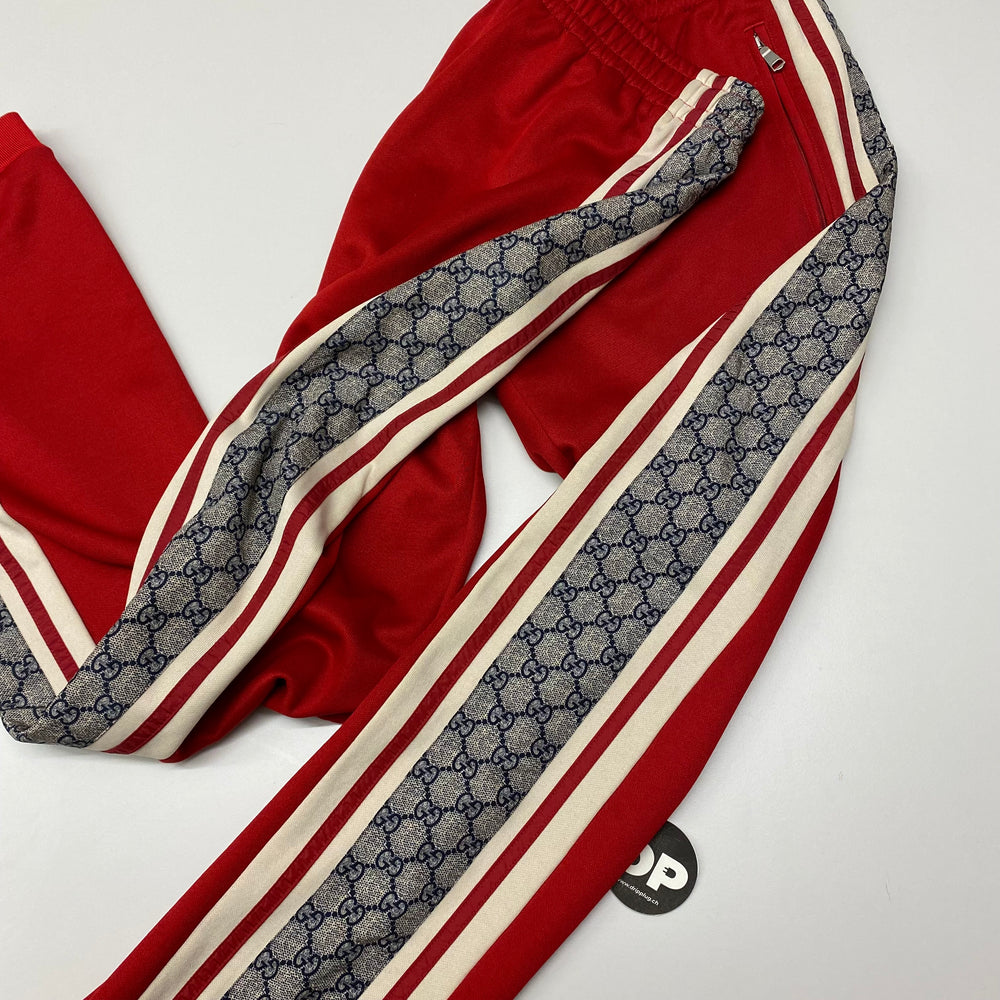 Gucci Red Technical Jersey Track Pants