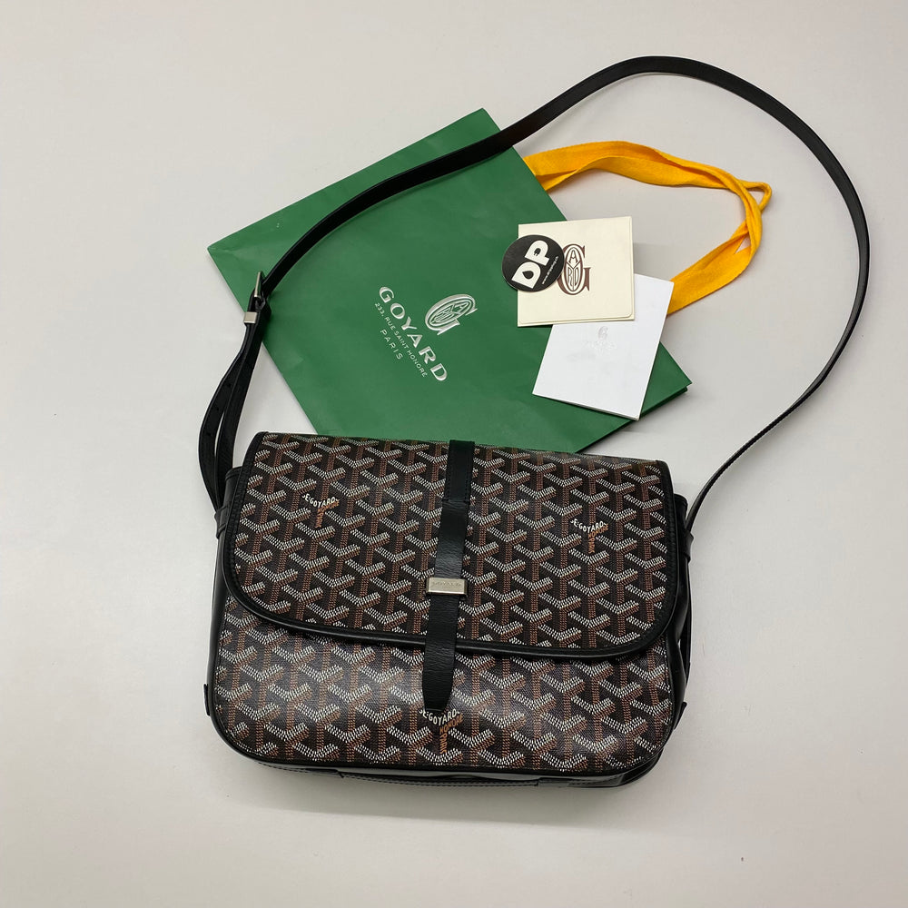 Goyard Belvedere Messenger Bag MM Black (USED)