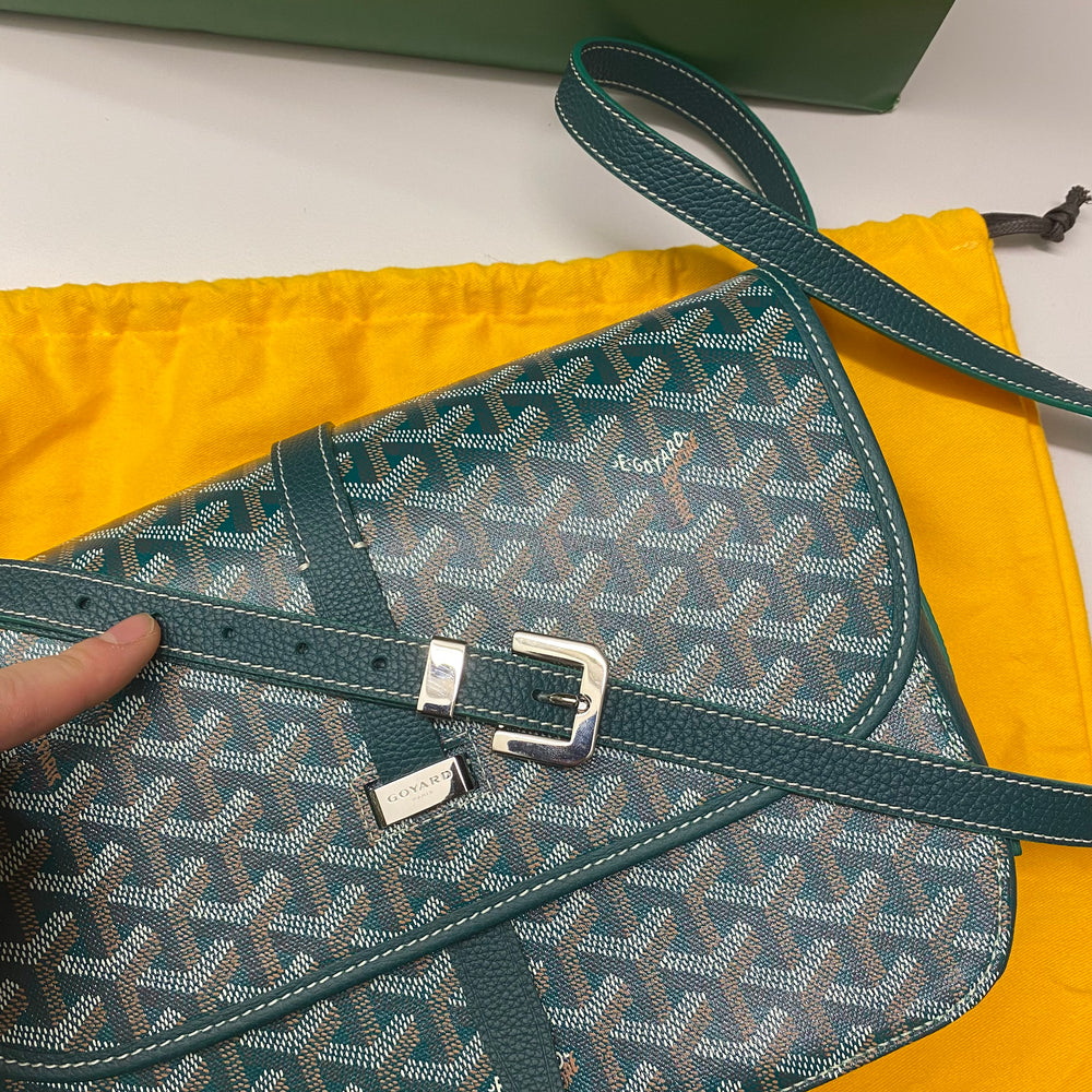 Goyard Belvedere MM Bag Green