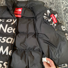 Load image into Gallery viewer, Supreme The North Face By Any Means Nuptse Jacket Black FW15

