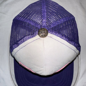 Chrome Hearts CH Hollywood Trucker Hat Purple/White/Pink