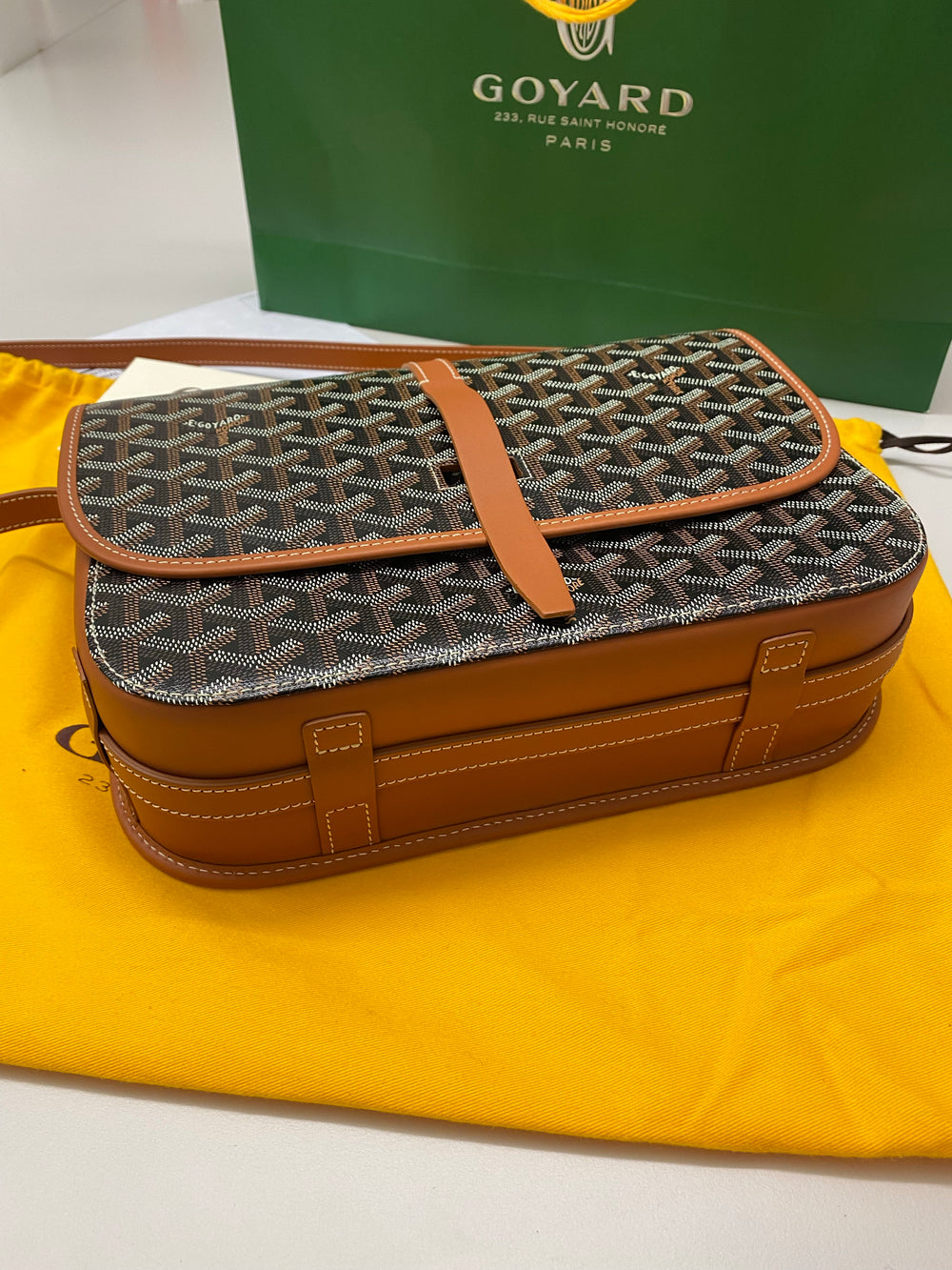 Goyard Belvedere Borsa messenger MM Marrone