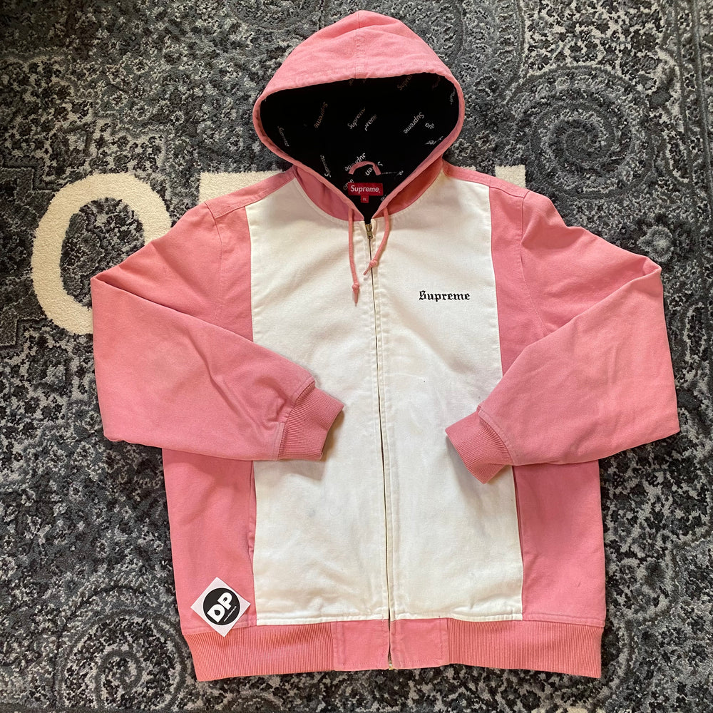 Supreme Giacca da lavoro con cappuccio rosa SS17 a 2 toni