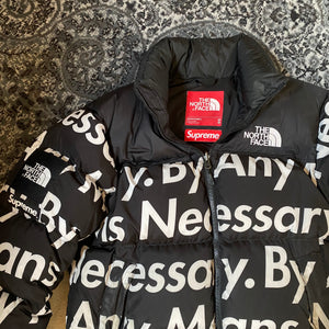 Supreme The North Face By Any Means Nuptse Jacket Black FW15