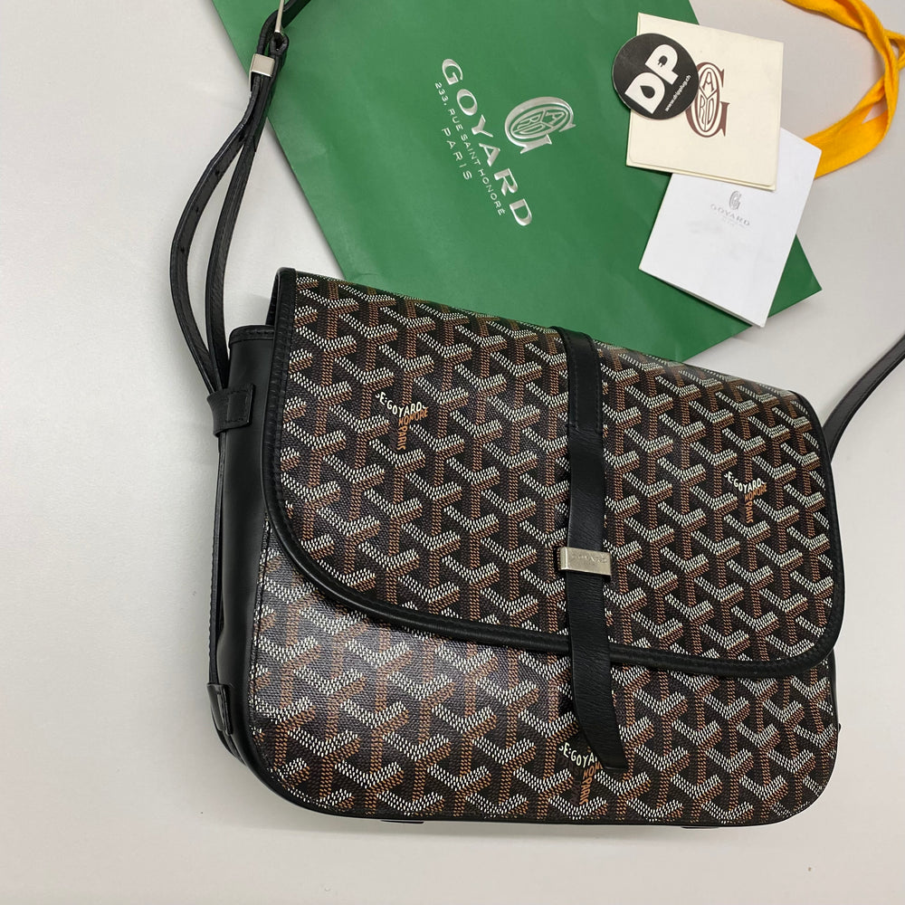 Goyard Belvedere Messenger Bag MM Black (USED)