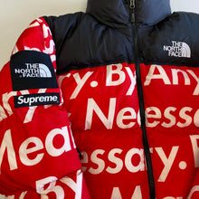 Load image into Gallery viewer, Supreme The North Face By Any Means Nuptse Jacket Red FW15
