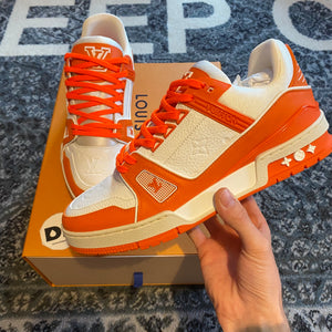 LV Trainer Sneaker Orange