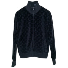 Load image into Gallery viewer, Louis Vuitton Monogram Velour Cotton Track Jacket Black (Kim Jones 2018)
