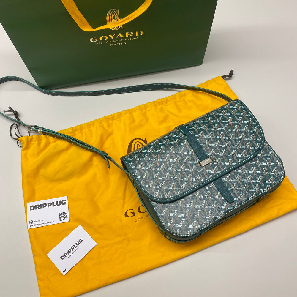 Goyard Belvedere Messenger Bag MM Green