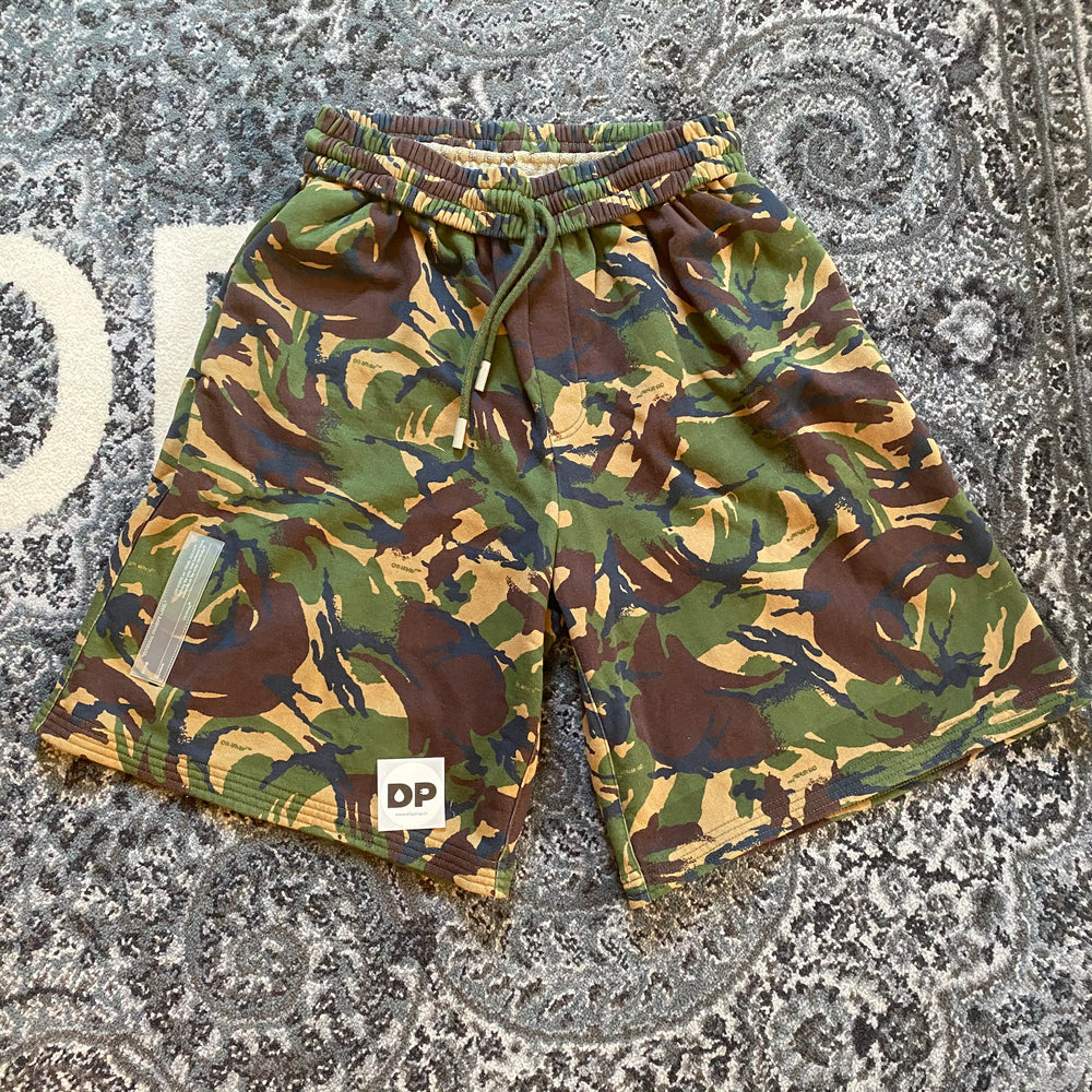 Off White Camo Oversized Shorts