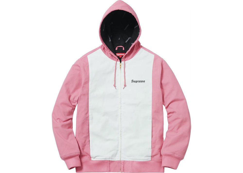 Supreme Giacca da lavoro con cappuccio rosa SS17 a 2 toni