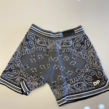 Load image into Gallery viewer, Amiri B-Ball Bandana Shorts Grey
