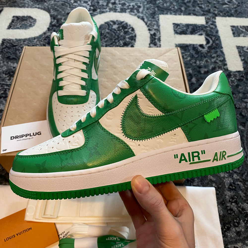 Louis Vuitton Nike Air Force 1 Low By Virgil Abloh White Green