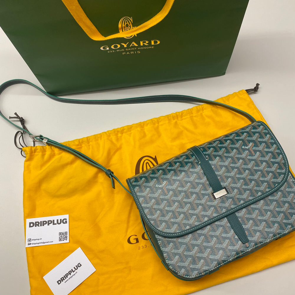 Goyard Belvedere MM Bag Green