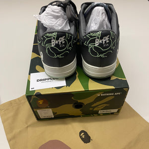 A Bathing Ape Bape Sta Text Code Camo Charcoal Men's -  001FWI202007-CHA/001FWI201007-CHA - US