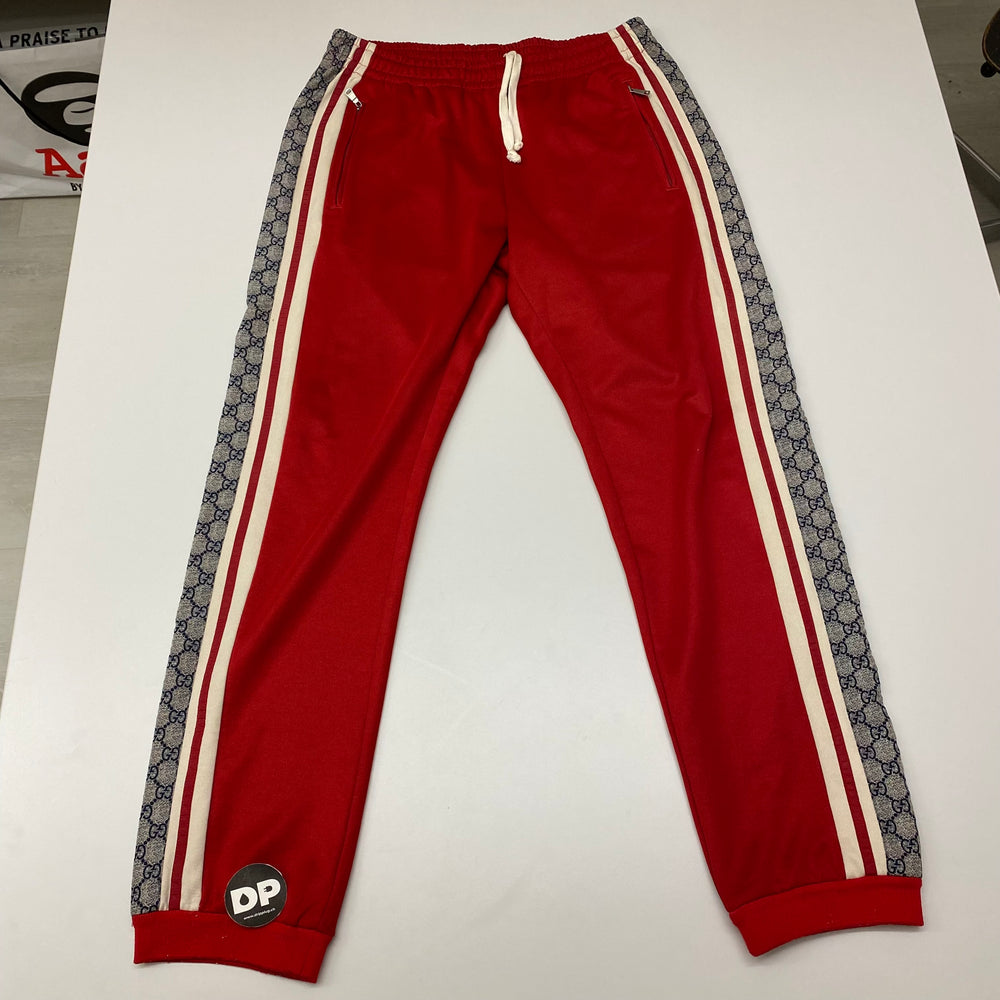 Pantaloni da corsa Gucci in jersey tecnico rosso