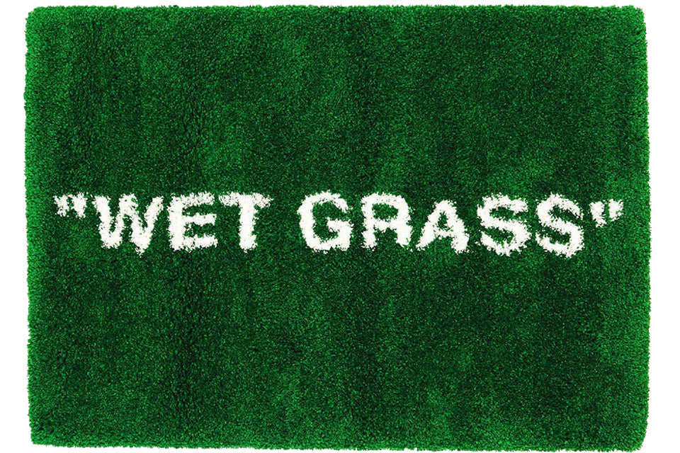 Virgil Abloh x IKEA MARKERAD "WET GRASS" Tapis 195x132 CM Vert