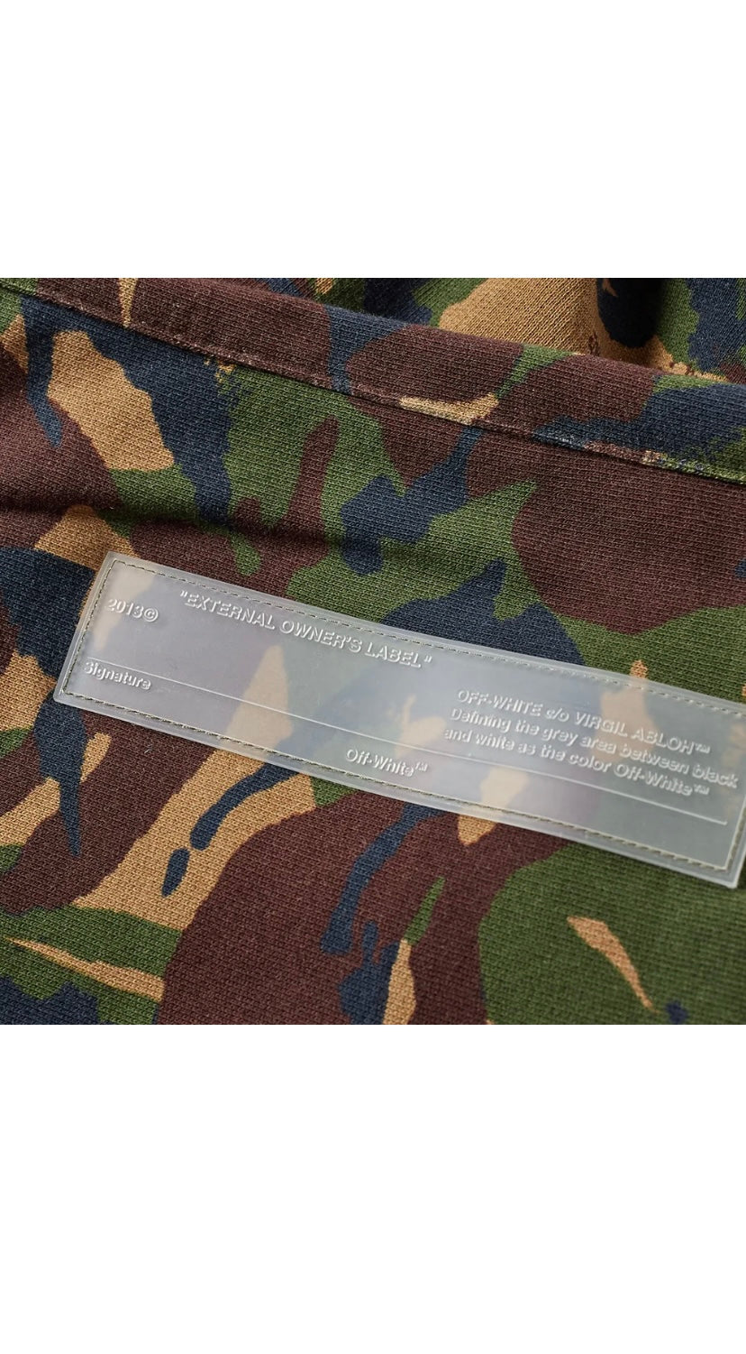 Short surdimensionné Off White Camo