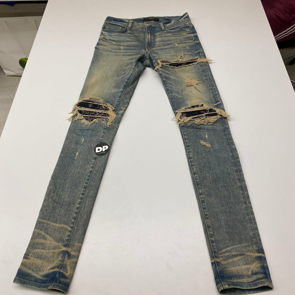 Amiri MX1 Indigo Bandana Jeans