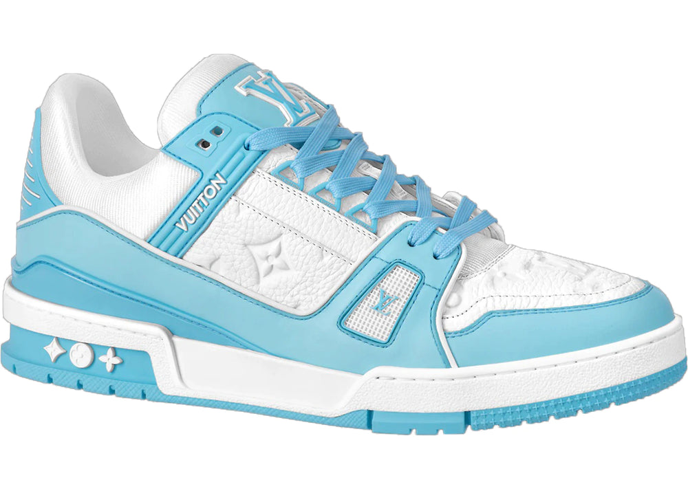 Louis Vuitton Trainer Bianco Azzurro