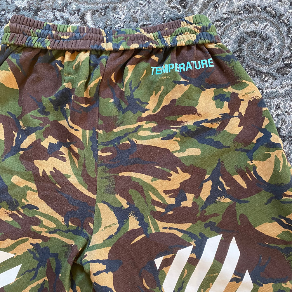 Off White Camo Oversized Shorts