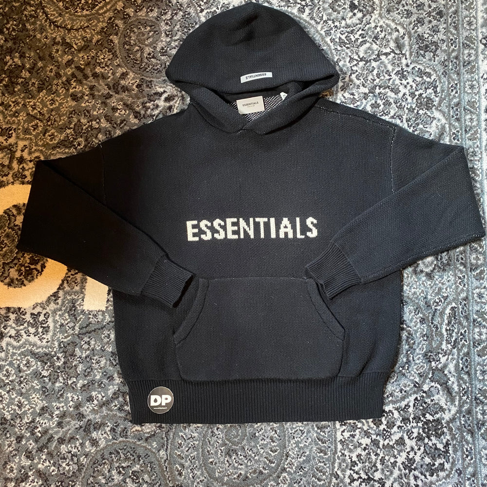 Fear of God Essentials Knit Pullover Hoodie (SS21) Black