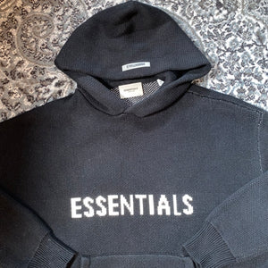 Fear of God Essentials Knit Pullover Hoodie (SS21) Black