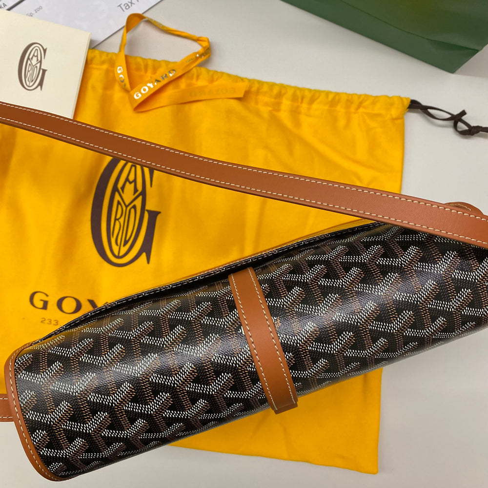 Goyard Belvedere Messenger Bag MM Brown