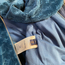 Load image into Gallery viewer, Louis Vuitton Monogram Velour Cotton Track Jacket Blue (Kim Jones 2018)
