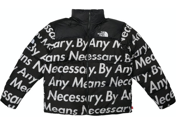 Supreme The North Face By Any Means Nuptse Jacket Black FW15