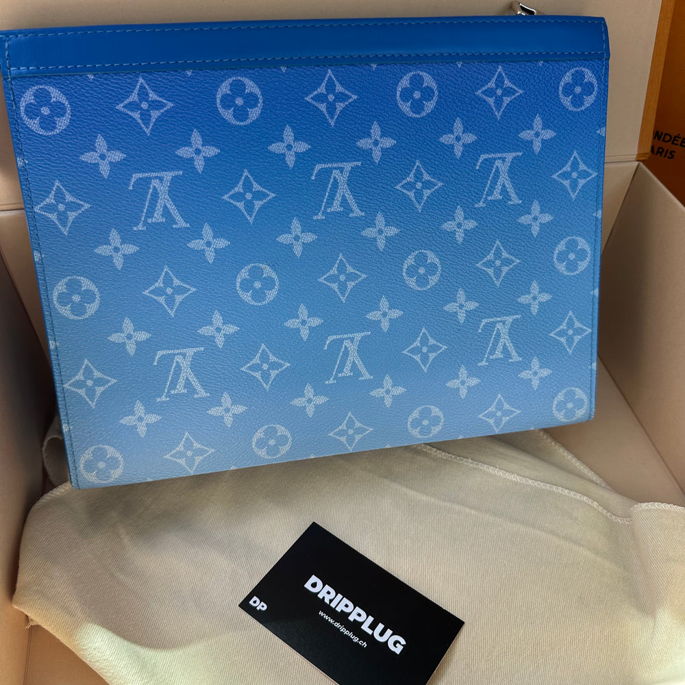 Louis Vuitton Pochette A4 Clouds Monogram Blue