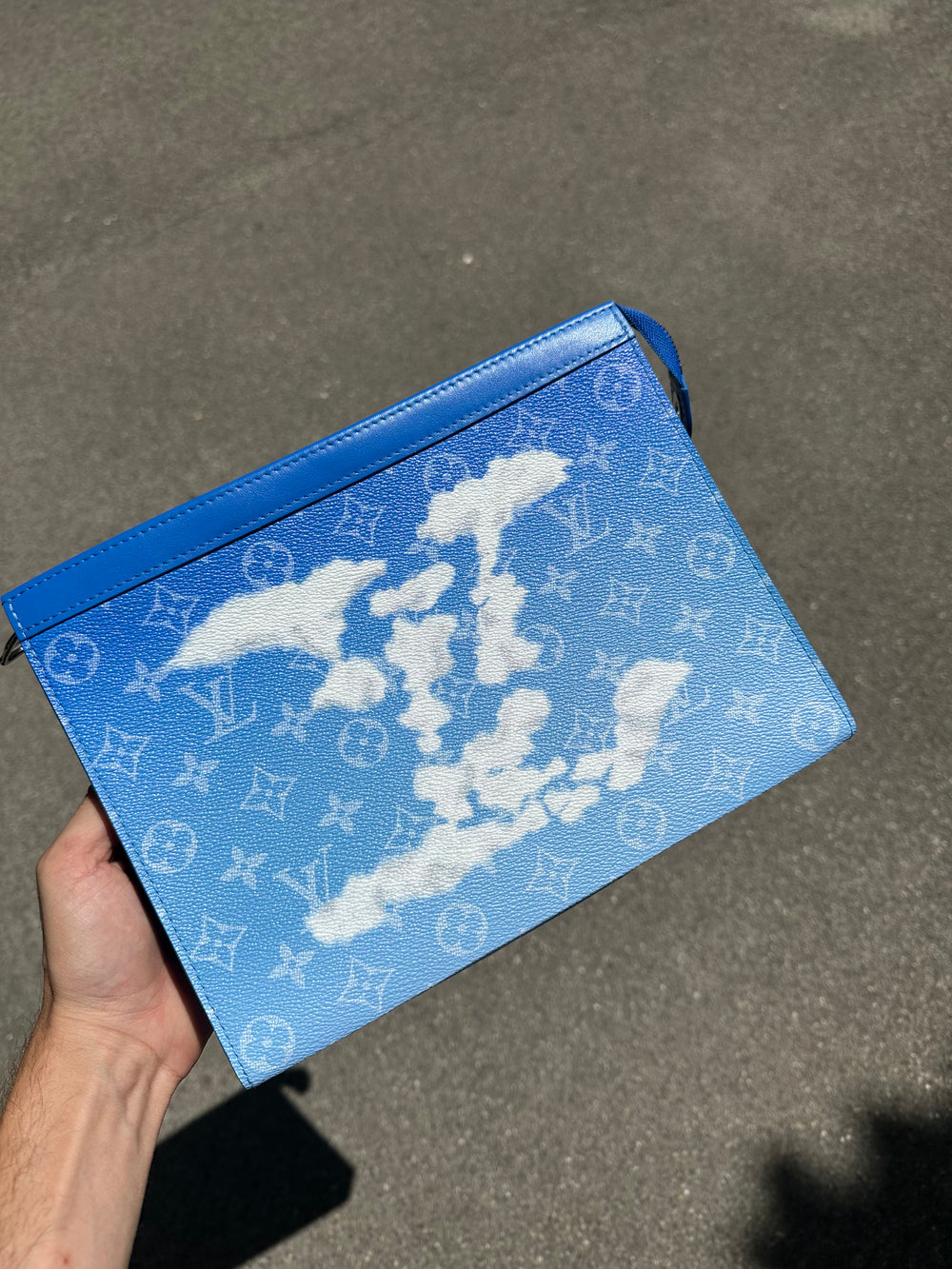 Louis Vuitton Pochette A4 Clouds Monogram Blue