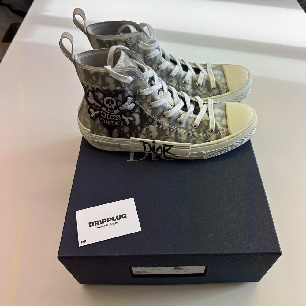 Dior And Shawn B23 High Top Bee Embroidery