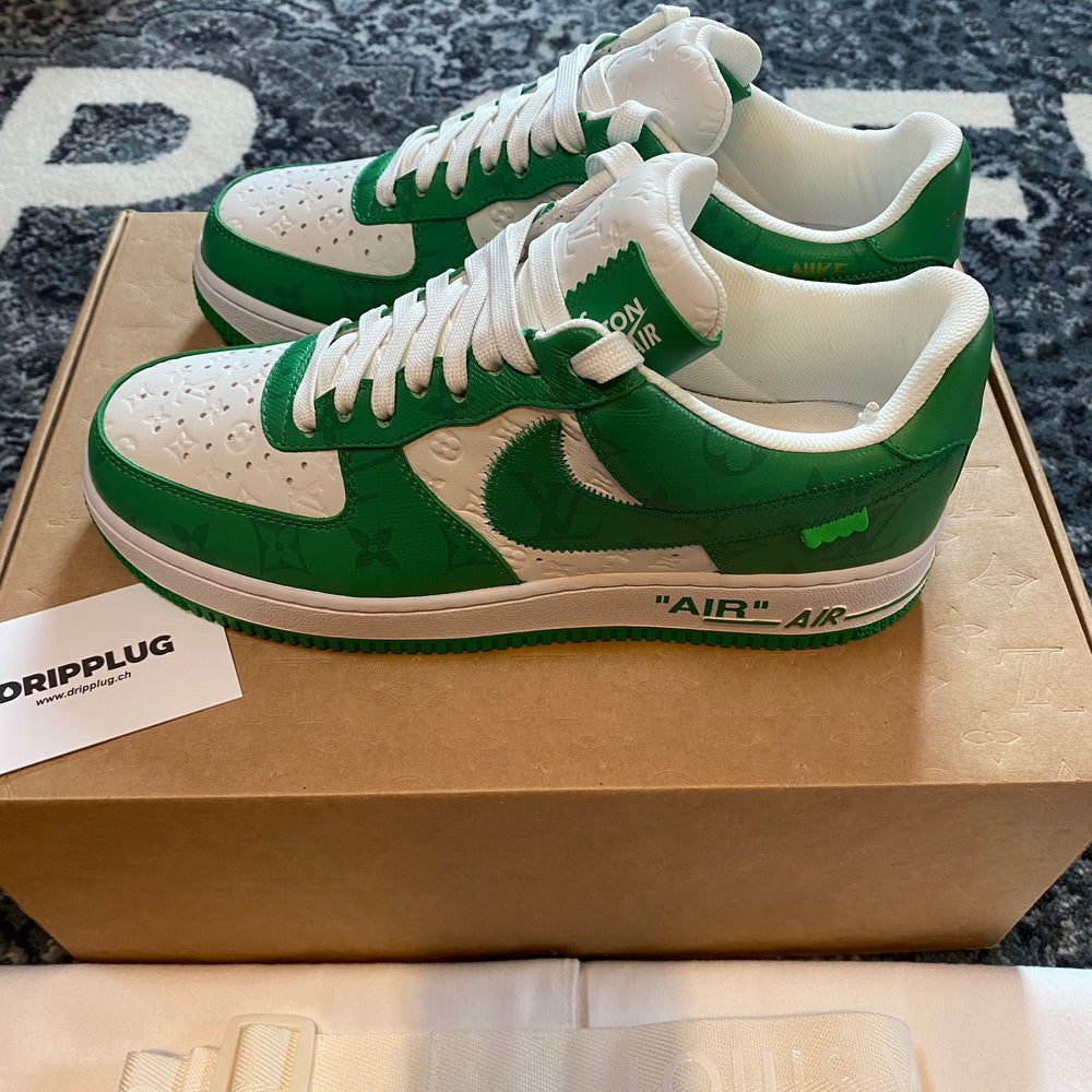 Louis Vuitton Nike Air Force 1 Low By Virgil Abloh White Green