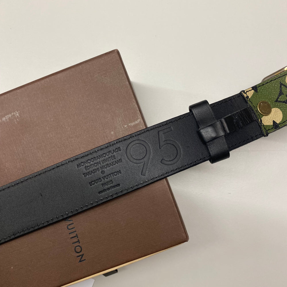 Louis Vuitton x Takashi Murakami Belt Monogramouflage Green (2008)